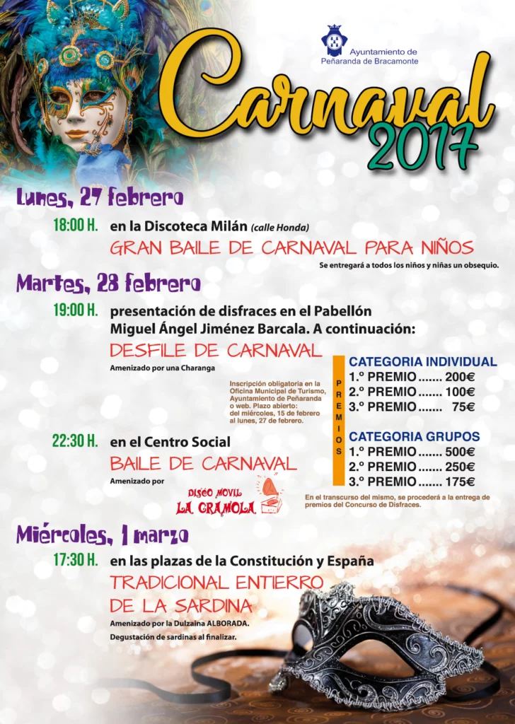 Ayto Peñaranda Carnaval 2017 Cartel
