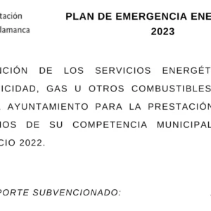 Plan de emergencia energética 2023