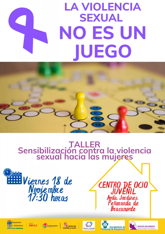 cartel La violencia sexual no es un juego