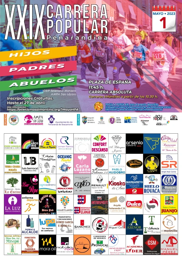 Carrera Popular Peñarandina "Hijos, Padres y Abuelos"